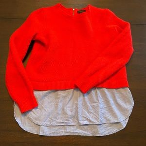 JCrew Sweater with Under Shirt